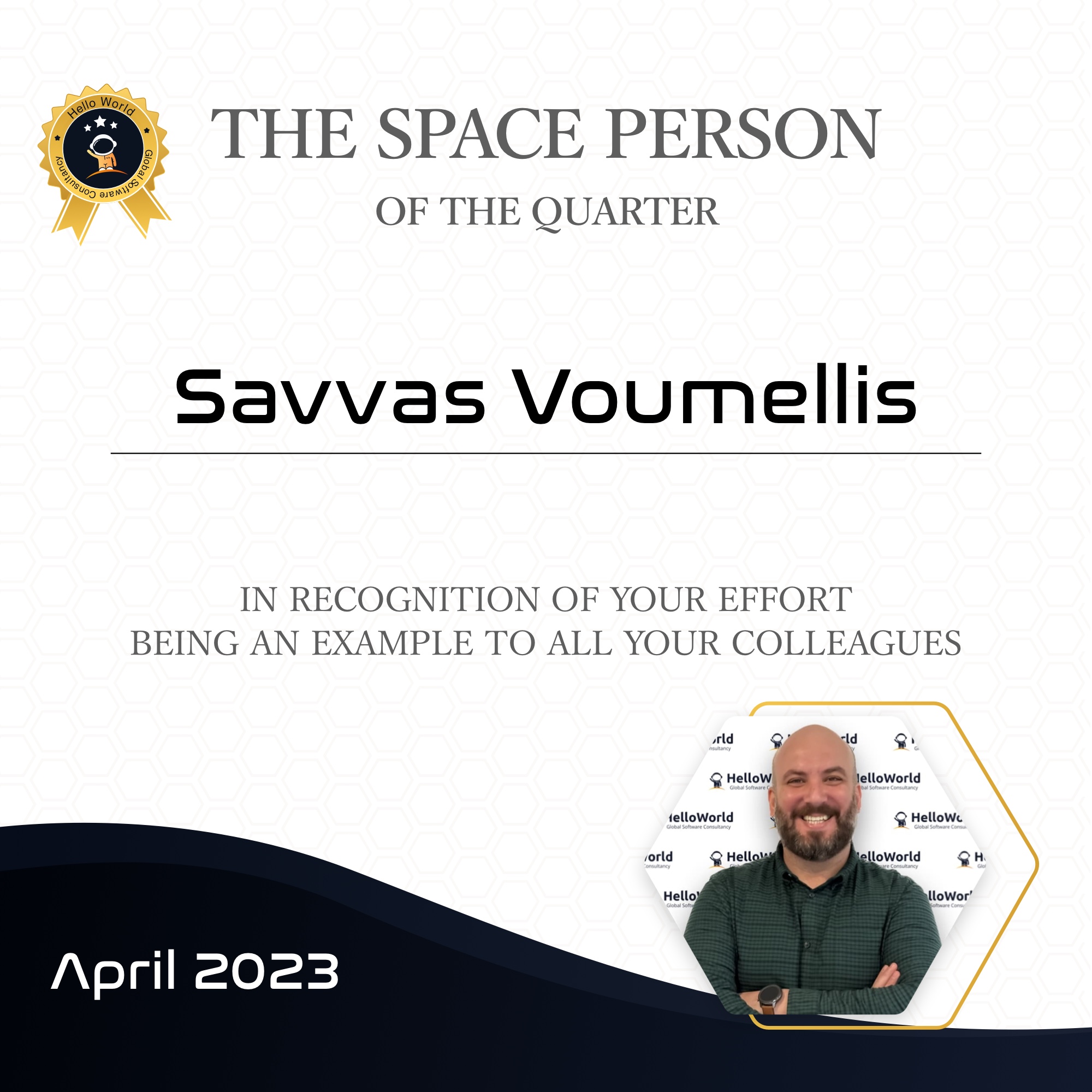 Space Person, 1st quarter 2023