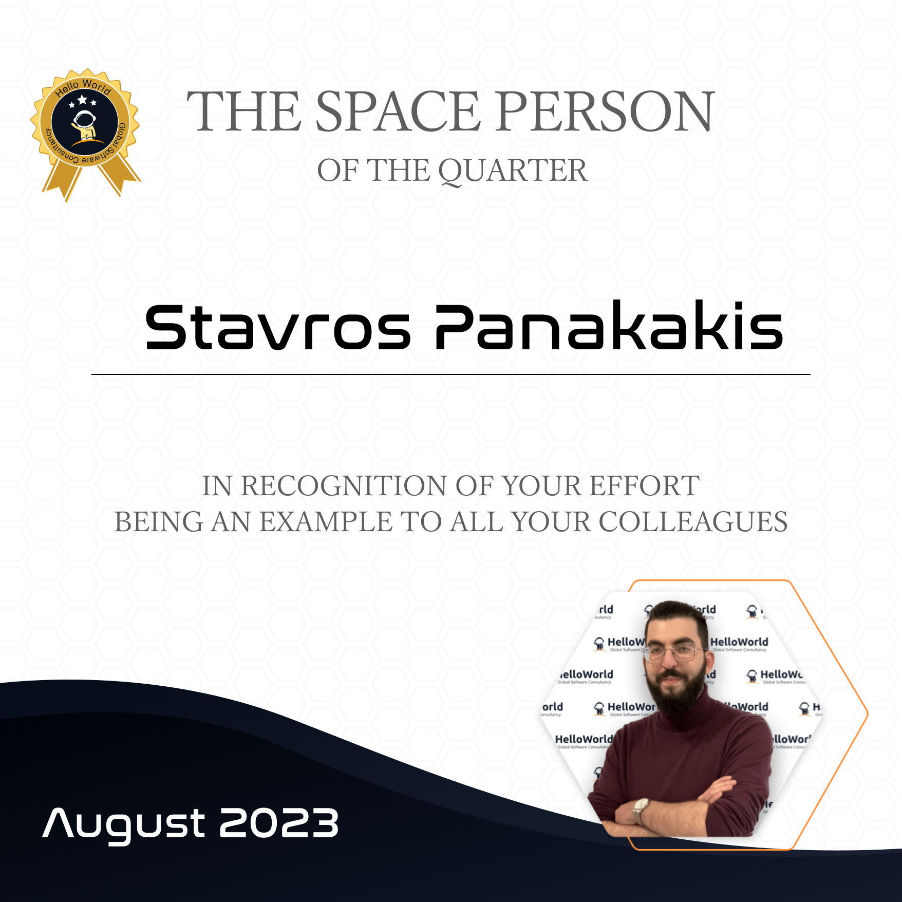 Space Person, 3rd quarter 2023